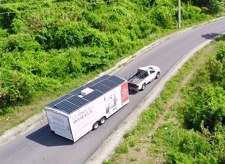 Clinics On Wheels Drone Shot - WHS